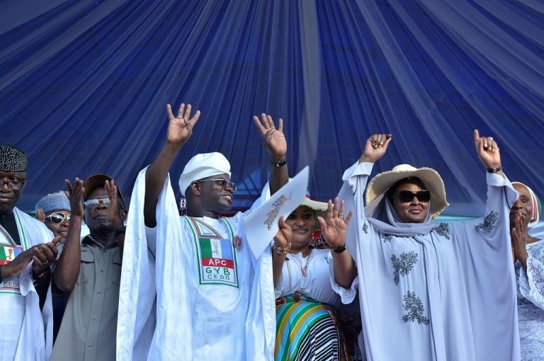 Aisha Buhari on fire for supporting Yahaya Bello’s Second Term Bid
